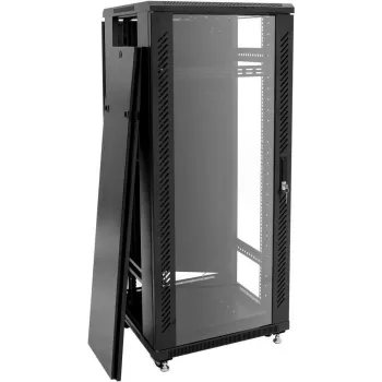 ROADINGER SSC-20 Szafa stalowa ze szklanymi drzwiami 20U 60x60x99 cm maks. obciążenie 150 kg