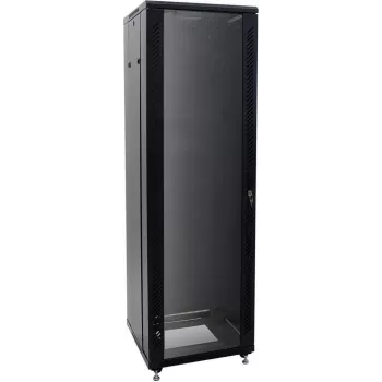 ROADINGER SSC-32 32U Stalowa Szafa Rack z Szklanymi Drzwiami, 60x60x161 cm, Nośność 150 kg
