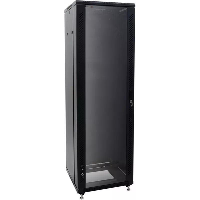 ROADINGER SSC-40 Szafa Stalowa ze Szklanymi Drzwiami 40U 60x60x197cm Obciążenie 200kg