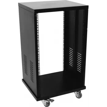 ROADINGER Stojak stalowy SR-19, 24U, 19 cali, czarny, flat-pack, obciążenie 50 kg 30103198