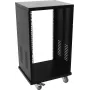 ROADINGER Stojak stalowy SR-19, 24U, 19 cali, czarny, flat-pack, obciążenie 50 kg 30103198