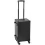 ROADINGER UKC-4R Uniwersalna walizka transportowa z teleskopowym uchwytem, czarna, wnętrze 45,5 x 27,5 x 20 cm