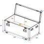 ROADINGER Uniwersalna walizka tour case 120 cm z kółkami Professional 30126413