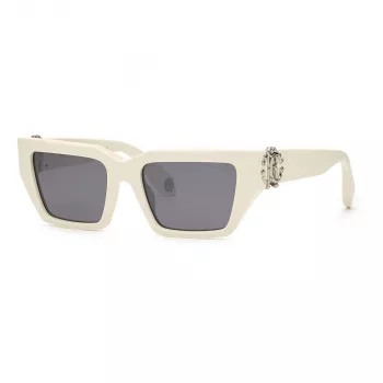 Okulary przeciwsłoneczne Roberto Cavalli SRC016M55847X Unisex Prostokątne Czarny/Szary 55/19/135 mm