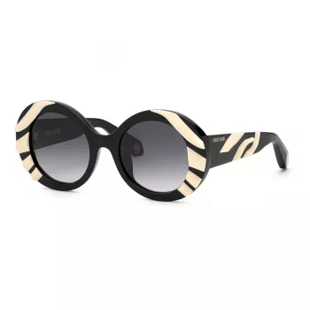 ROBERTO CAVALLI Unisex Okulary przeciwsłoneczne w kształcie motyla SRC010V52700Y Havana Brown Gradient 52mm