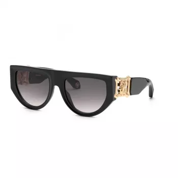 Okulary przeciwsłoneczne damskie Roberto Cavalli kocie oczy SRC063-560700 brązowy Havana gradient 56mm