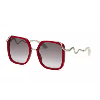 Okulary przeciwsłoneczne damskie Roberto Cavalli SRC003M5509EZ Oversized Szare Gradientowe 55mm