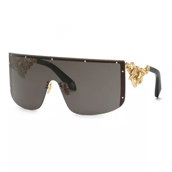 Okulary przeciwsłoneczne Roberto Cavalli dla kobiet SRC015M990300 Oversize pełna oprawka plastik