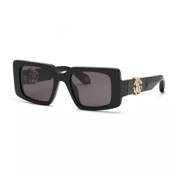 Okulary przeciwsłoneczne Roberto Cavalli damskie SRC039M510700 Oprawka motylkowa Soczewki gradientowe szare 51mm