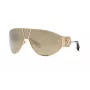 Okulary przeciwsłoneczne damskie Roberto Cavalli SRC093-76300G 76mm szare gradientowe soczewki czarna oprawka