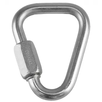 Rock Empire Maillon Delta 8 mm Galwanizowany stalowy łącznik szybki – 40 kN z nakrętką