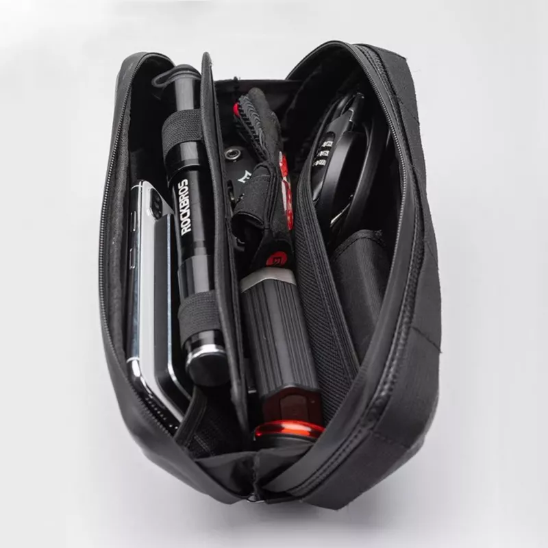 TORBA ROWEROWA NA RAMĘ ROCKBROS 1.5L WODOODPORNA Z TWARDĄ SKORUPĄ I REFLEKSYJNYM LOGO