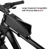 TORBA NA RAMĘ ROWEROWĄ ROCKBROS 1.6L WODOSZCZELNA TWARDA SKORUPA EVA WZÓR WĘGLA CZARNA