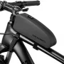 TORBA NA RAMĘ ROWEROWĄ ROCKBROS 1.6L WODOSZCZELNA TWARDA SKORUPA EVA WZÓR WĘGLA CZARNA
