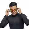 Rockbros 10134PL Polaryzacyjne okulary rowerowe - niebieskie i różowe