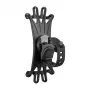 Uchwyt rowerowy na telefon ROCKBROS LF436BK (czarny) - stop aluminium, 4.7-7.2 cala, montaż na kierownicę