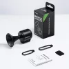 ROCKBROS Elektroniczny dzwonek rowerowy - czarny, 110-120 dB, 4 dźwięki, akumulatorowy, IPX4