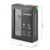 ROCKBROS Przednie światło rowerowe 260 lm z kablem USB-C do USB-A - Czarny