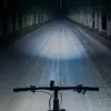 ROCKBROS Przednie światło rowerowe 260 lm z kablem USB-C do USB-A - Czarny