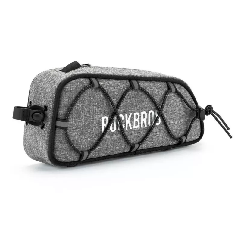 TORBA ROWEROWA NA RAMĘ ROCKBROS ROAD TO SKY 0.7L WODOODPORNA - SZARY