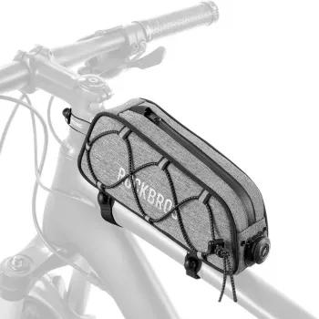 TORBA ROWEROWA NA RAMĘ ROCKBROS ROAD TO SKY 0.7L WODOODPORNA - SZARY