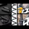 Zamek rowerowy ROCKBROS T609 z linką szyfrową 1,5 m - Czarny