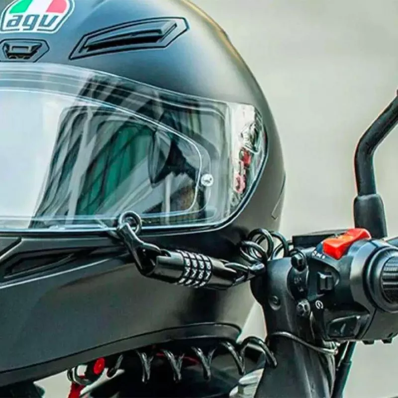 Zamek rowerowy ROCKBROS T609 z linką szyfrową 1,5 m - Czarny