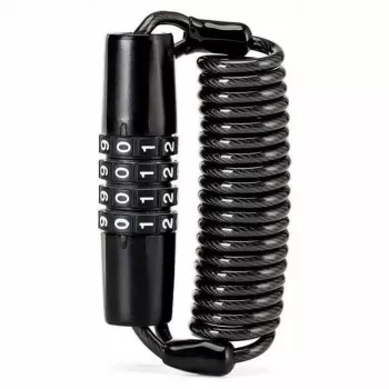 Zamek rowerowy ROCKBROS T609 z linką szyfrową 1,5 m - Czarny