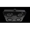 Rockstable 19 inch Cooling Element - Fan Tray - Built-in Fan - Steel - Black - 1 Piece - 2.92 kg (RS19-FT68)