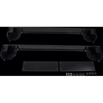 Rockstable 19-calowa ruchoma podstawa na kółkach - platforma jezdna - czarna - stal SPCC - 600 mm x 1000 mm
