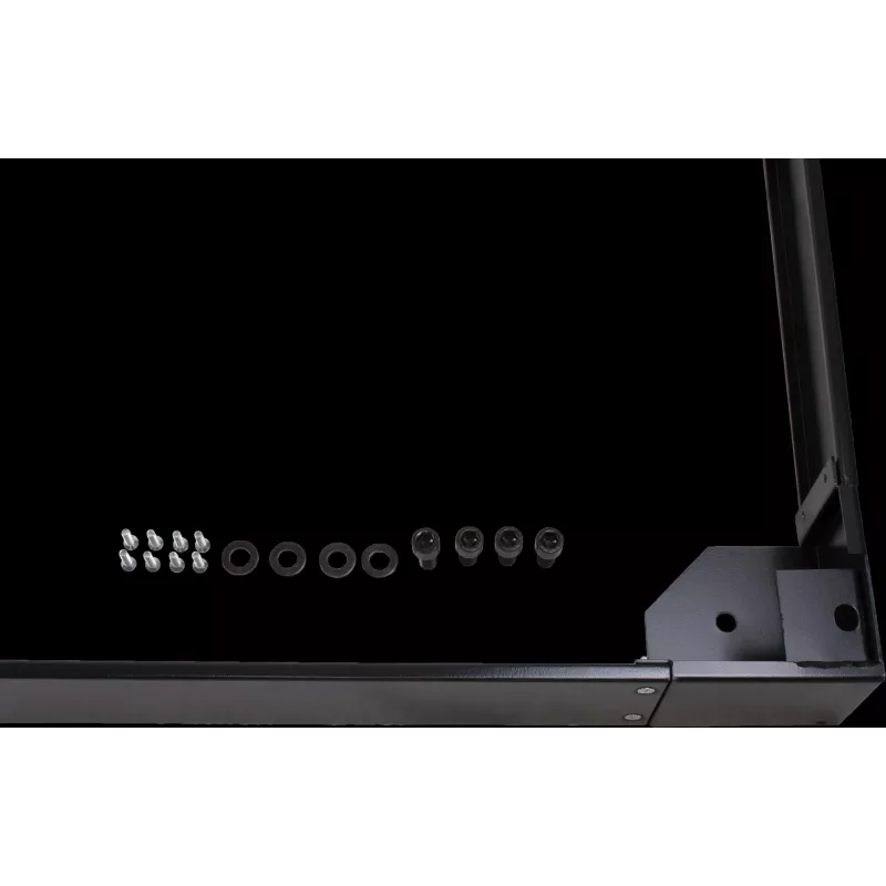 Rockstable 19-calowa ruchoma podstawa na kółkach - platforma jezdna - czarna - stal SPCC - 600 mm x 1000 mm