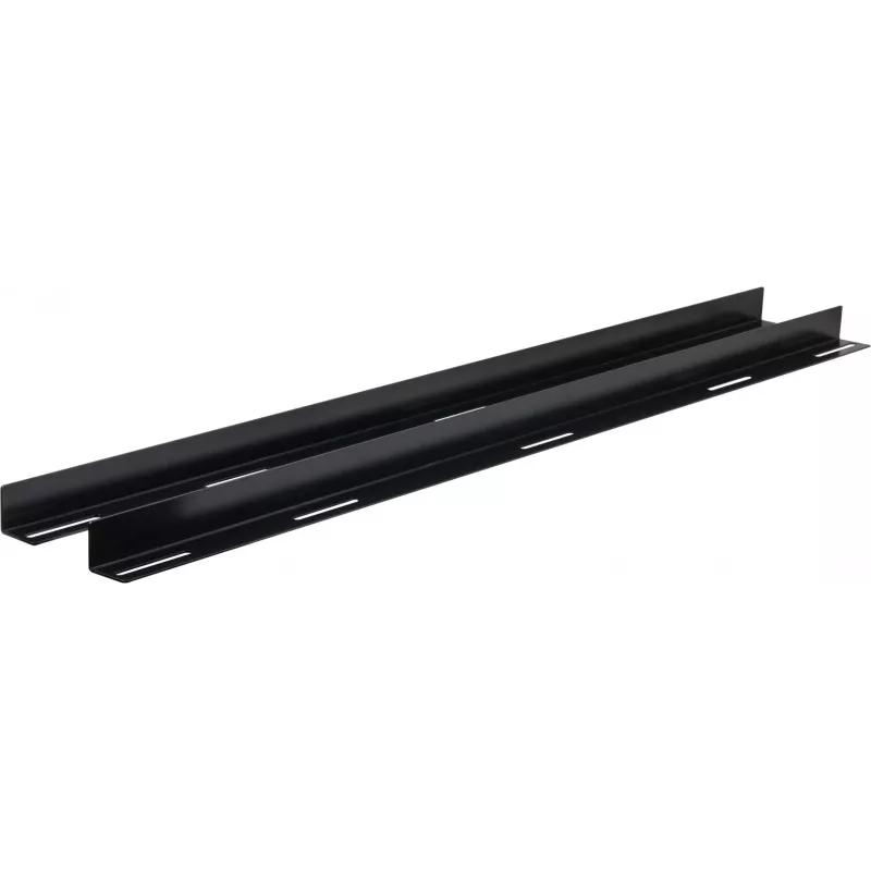 Rockstable 19 L-Support Rails do głębokości 1200 mm - Zestaw szyn rackowych - Czarny - Stal - 48,3 cm (19 cali) - 35 mm - 950 mm