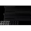 Rockstable 19 L-Support Rails do głębokości 1200 mm - Zestaw szyn rackowych - Czarny - Stal - 48,3 cm (19 cali) - 35 mm - 950 mm