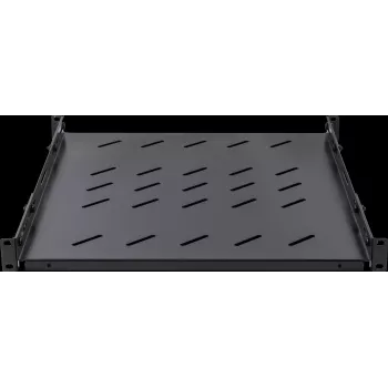 Rockstable Półka Rack 1U 19 cali Heavy Duty - Nośność 100 kg, Stal SPCC, Czarna (RS19-SFH78)