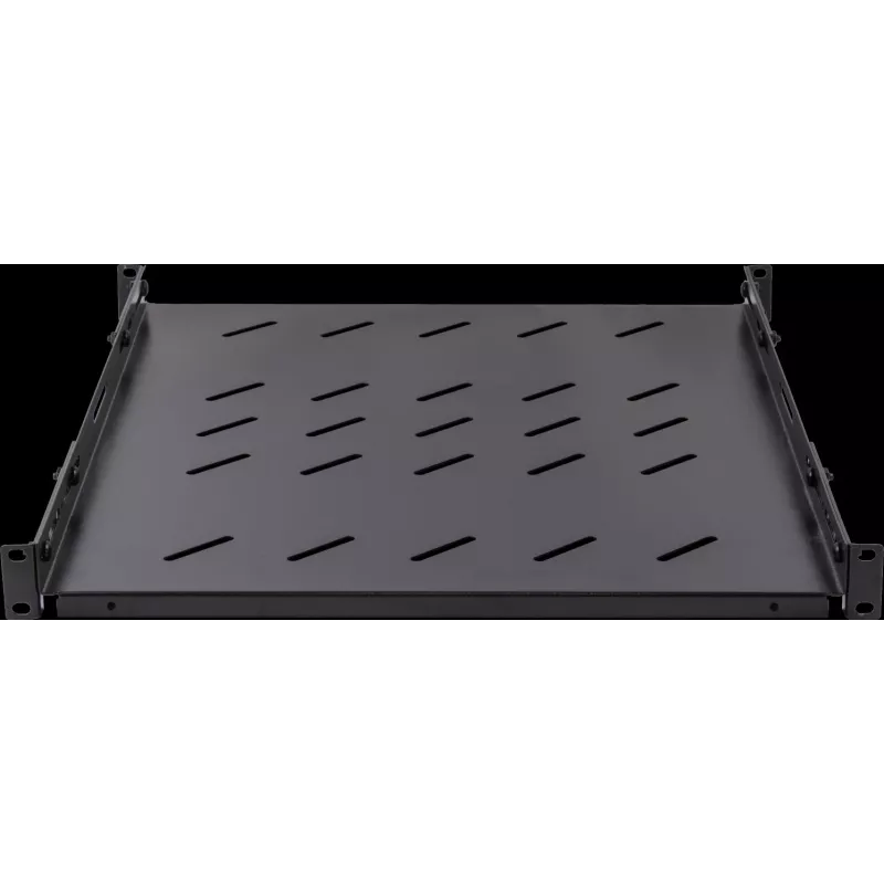 Rockstable Półka Rack 1U 19 cali Heavy Duty - Nośność 100 kg, Stal SPCC, Czarna (RS19-SFH78)