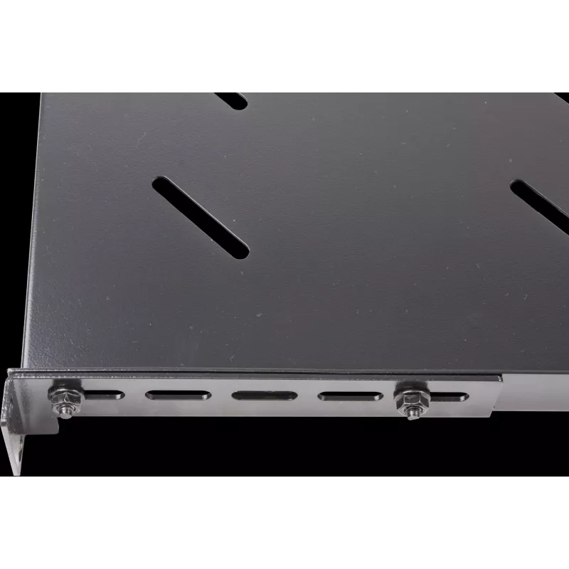 Rockstable Półka Rack 1U 19 cali Heavy Duty - Nośność 100 kg, Stal SPCC, Czarna (RS19-SFH78)