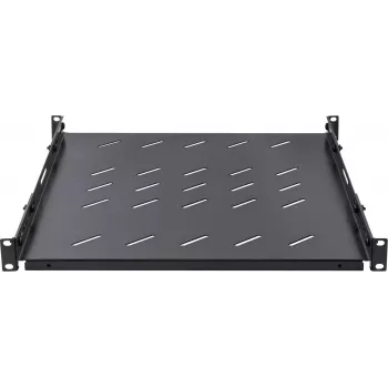 Rockstable Półka Rack 1U 19 cali Heavy Duty - Nośność 100 kg, Stal SPCC, Czarna (RS19-SFH78)