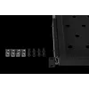 Rockstable 1U 19-calowa wysuwana półka - Sliding Rack Shelf - stal SPCC - czarna - 5,87 kg (RS19-UH612)