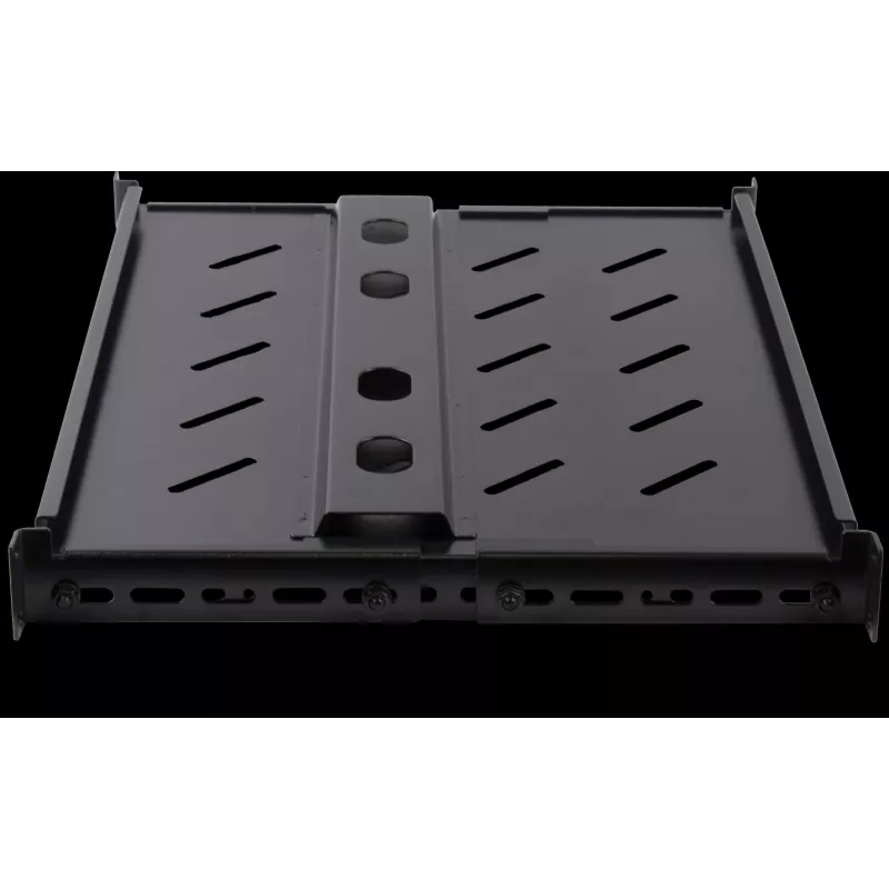 Rockstable 1U 19-calowa Półka Heavy Duty - Stała Półka Rack - Stal SPCC walcowana na zimno - Czarna - Nośność 50 kg - Głębokość 760 mm (RS19-SFH76)