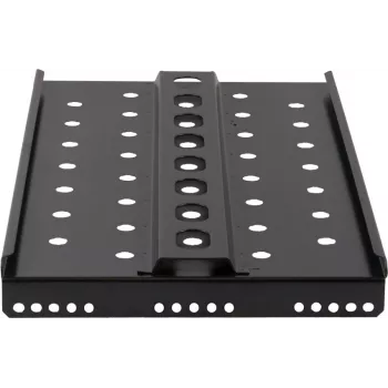Rockstable 1U 19-calowa Półka Heavy Duty - Stała Półka Rackowa - Stal SPCC - Czarna - Nośność 50 kg - 482 x 660 x 44 mm (RS19-SFH66)