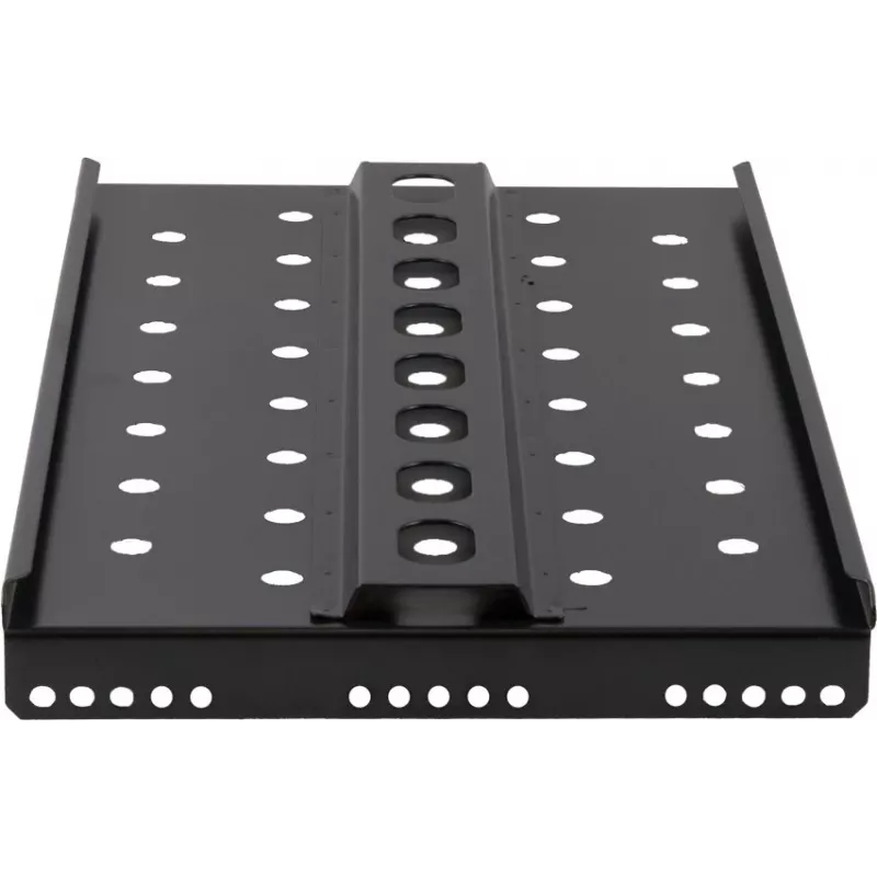 Rockstable 1U 19-calowa Półka Heavy Duty - Stała Półka Rackowa - Stal SPCC - Czarna - Nośność 50 kg - 482 x 660 x 44 mm (RS19-SFH66)