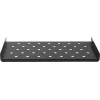 Rockstable 1U 19-calowa Półka Heavy Duty - Stała Półka Rackowa - Stal SPCC - Czarna - Nośność 50 kg - 482 x 660 x 44 mm (RS19-SFH66)