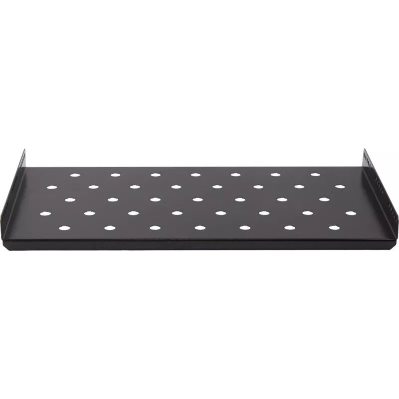 Rockstable 1U 19-calowa Półka Heavy Duty - Stała Półka Rackowa - Stal SPCC - Czarna - Nośność 50 kg - 482 x 660 x 44 mm (RS19-SFH66)