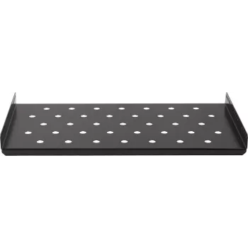 Rockstable 1U 19-calowa Półka Heavy Duty - Stała Półka Rackowa - Stal SPCC - Czarna - Nośność 50 kg - 482 x 660 x 44 mm (RS19-SFH66)