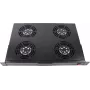 Rockstable 1U 19-calowy wentylator rackowy - chłodzący - wbudowany wentylator osiowy - 440 m³/h - stal - czarny - 1 sztuka (RS19-FT1U4TM)