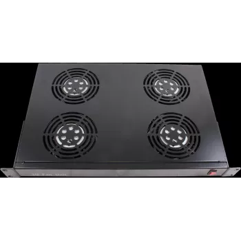 Rockstable 1U 19 inch Element wentylacyjny - Wentylator chłodzący - Wbudowany wentylator - 440 m³/h - Stal - Czarny - 1 szt. (RS19-FT1U4)