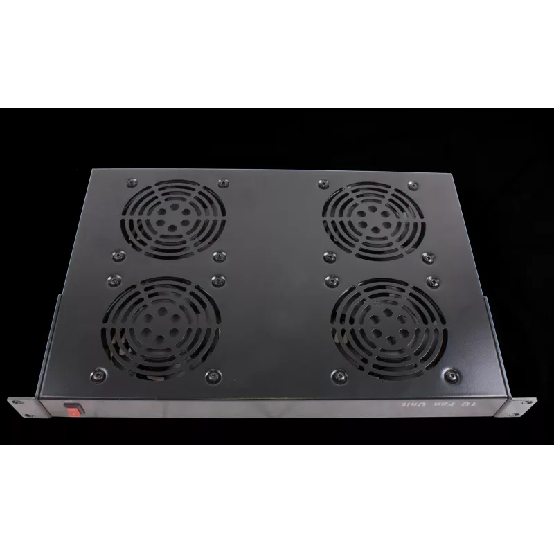 Rockstable 1U 19 inch Element wentylacyjny - Wentylator chłodzący - Wbudowany wentylator - 440 m³/h - Stal - Czarny - 1 szt. (RS19-FT1U4)