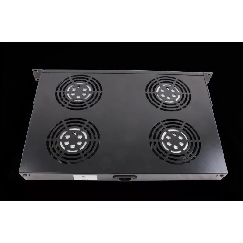 Rockstable 1U 19 inch Element wentylacyjny - Wentylator chłodzący - Wbudowany wentylator - 440 m³/h - Stal - Czarny - 1 szt. (RS19-FT1U4)