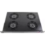 Rockstable 1U 19 inch Element wentylacyjny - Wentylator chłodzący - Wbudowany wentylator - 440 m³/h - Stal - Czarny - 1 szt. (RS19-FT1U4)