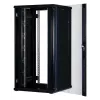 Rockstable 32 HE 19-calowa szafa serwerowa z drzwiami szklanymi - wolnostojący rack - 32U - 800 kg - zamek - szyny montażowe - regulowane stopy (RS19-8832)
